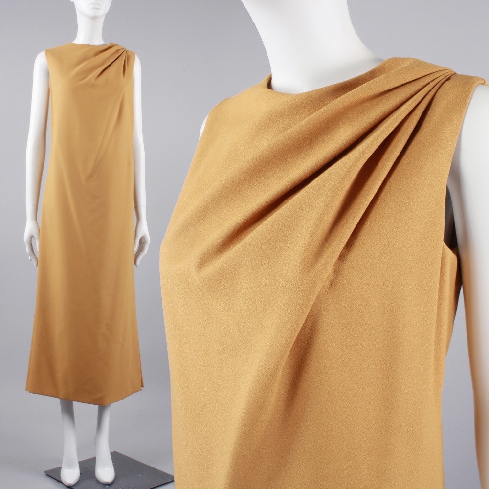 XL Vintage 60s Hostess Cocktail Maxi Dress - Picture 1 of 7